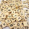 100 st/förp trä bokstäver (scrabble)