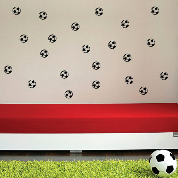 Fotboll vinyl vägg klistermärken 20 st/förp