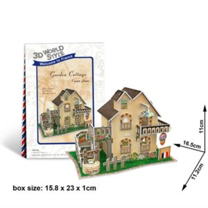 3D Pussel Model av hus "Trädgårdsstuga"