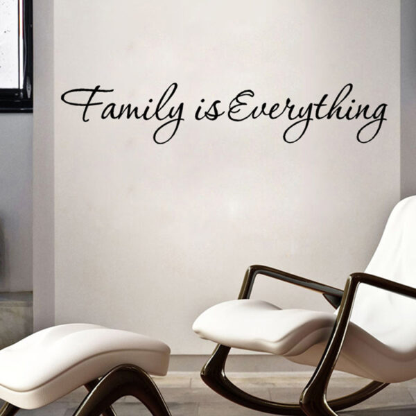 “Family is Everything” vinyl vägg klistermärken