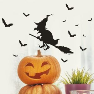 Häxa Halloween väggdekor klistermärken