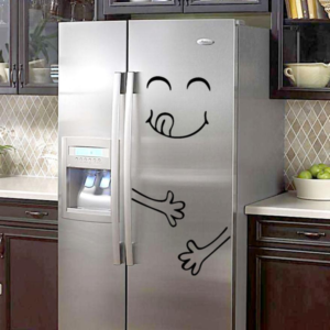 Glad kylskåp klistermärke
