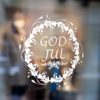 Julkrans God Jul fönster/vägg dekor