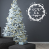 Julkrans God Jul fönster/vägg dekor