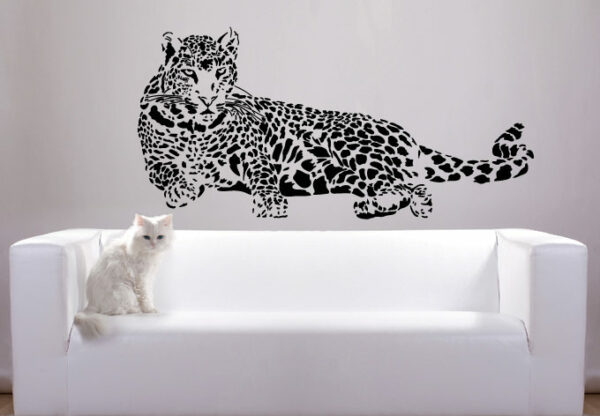 Leopard vinyl vägg klistermärken